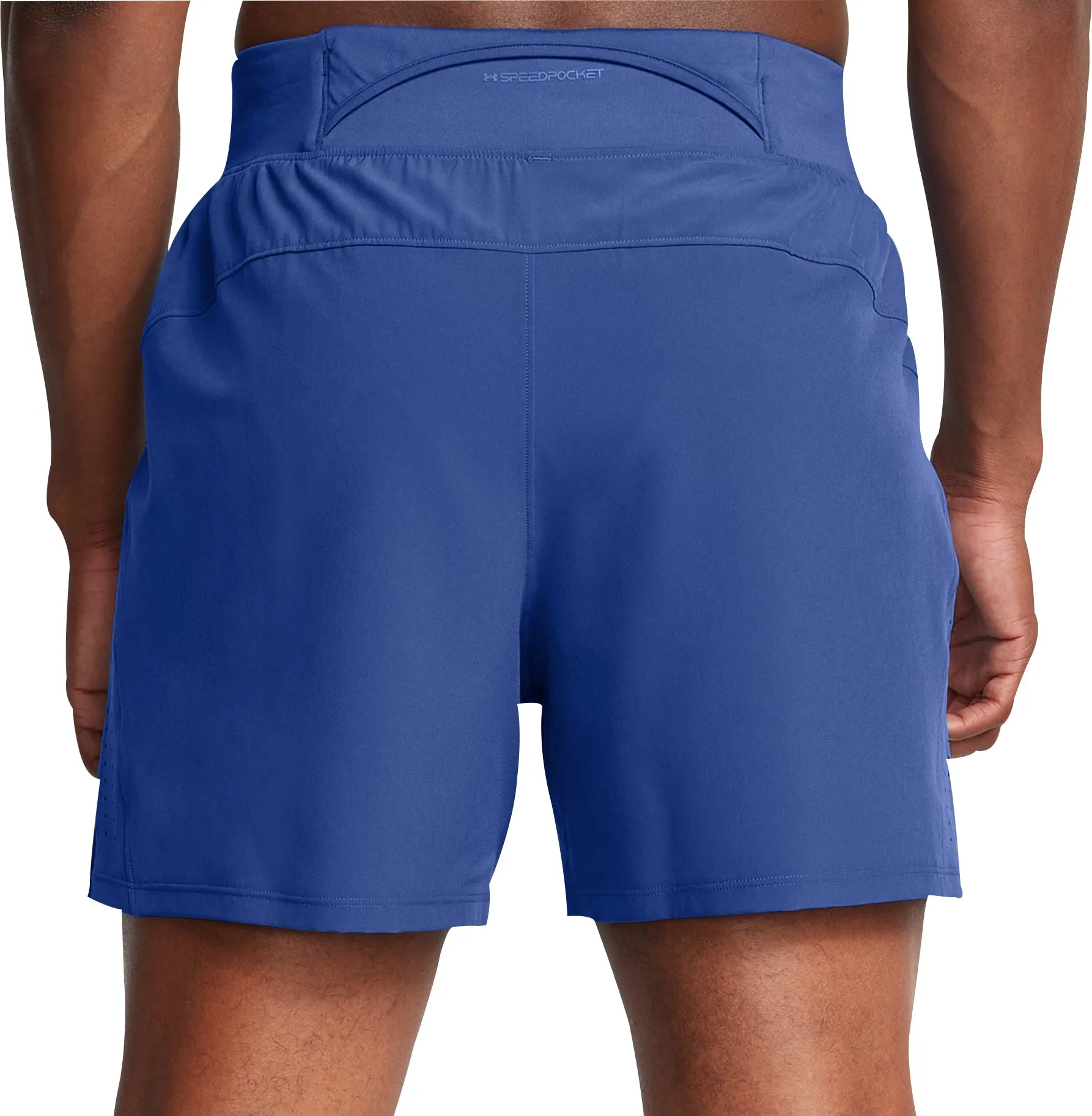 High Elasticity Blend Under Armour Launch Pro 5 Inch Mens Running Shorts - Blue