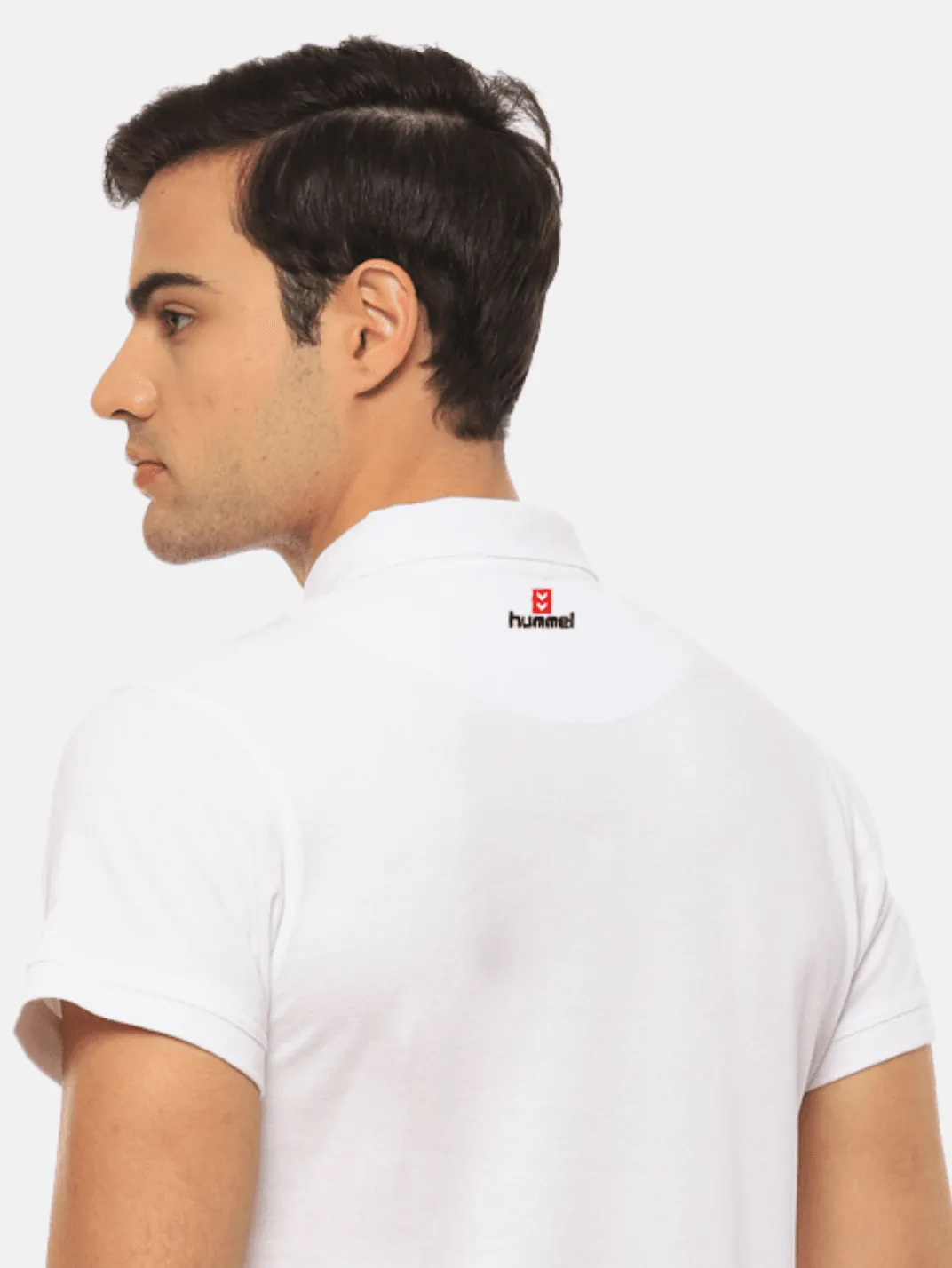 Layer Play Hummel Men White B2B Polo