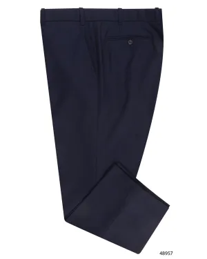 VBC - 4 Ply Tropical Wool: Navy Dress Pant Comfortable Look