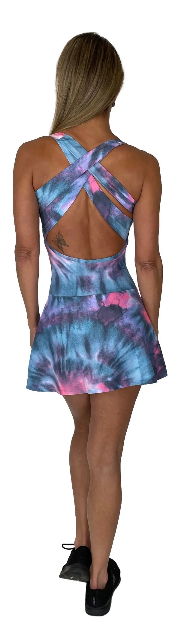 Cotton Candy Tennis Dress Sleek Outline