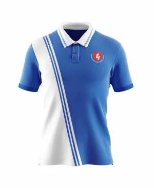 Techno Kids Blue Polo Tee Clean Fit