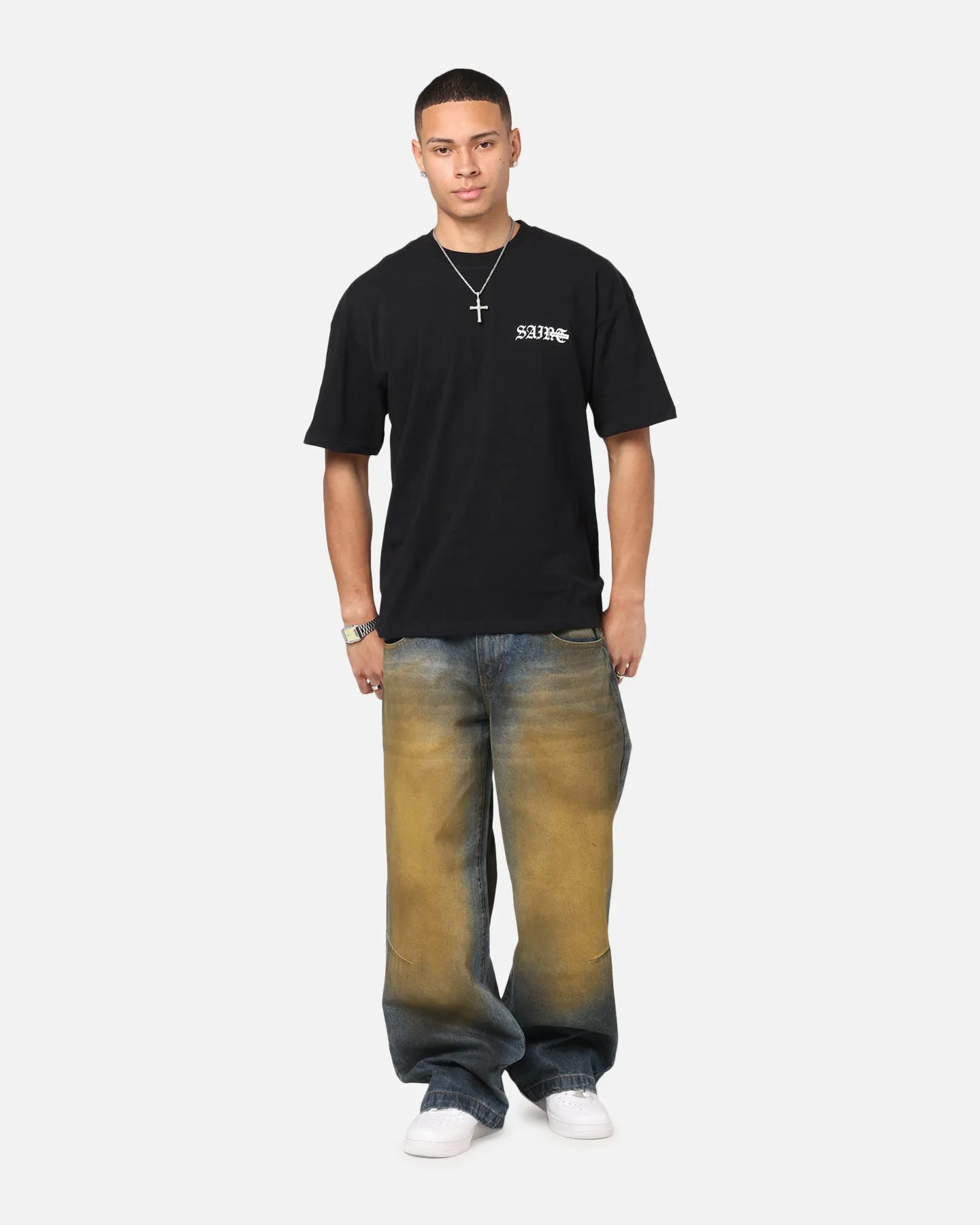 Saint Morta Amplus Jeans Dirty Indigo Urban Style Elegant Formal