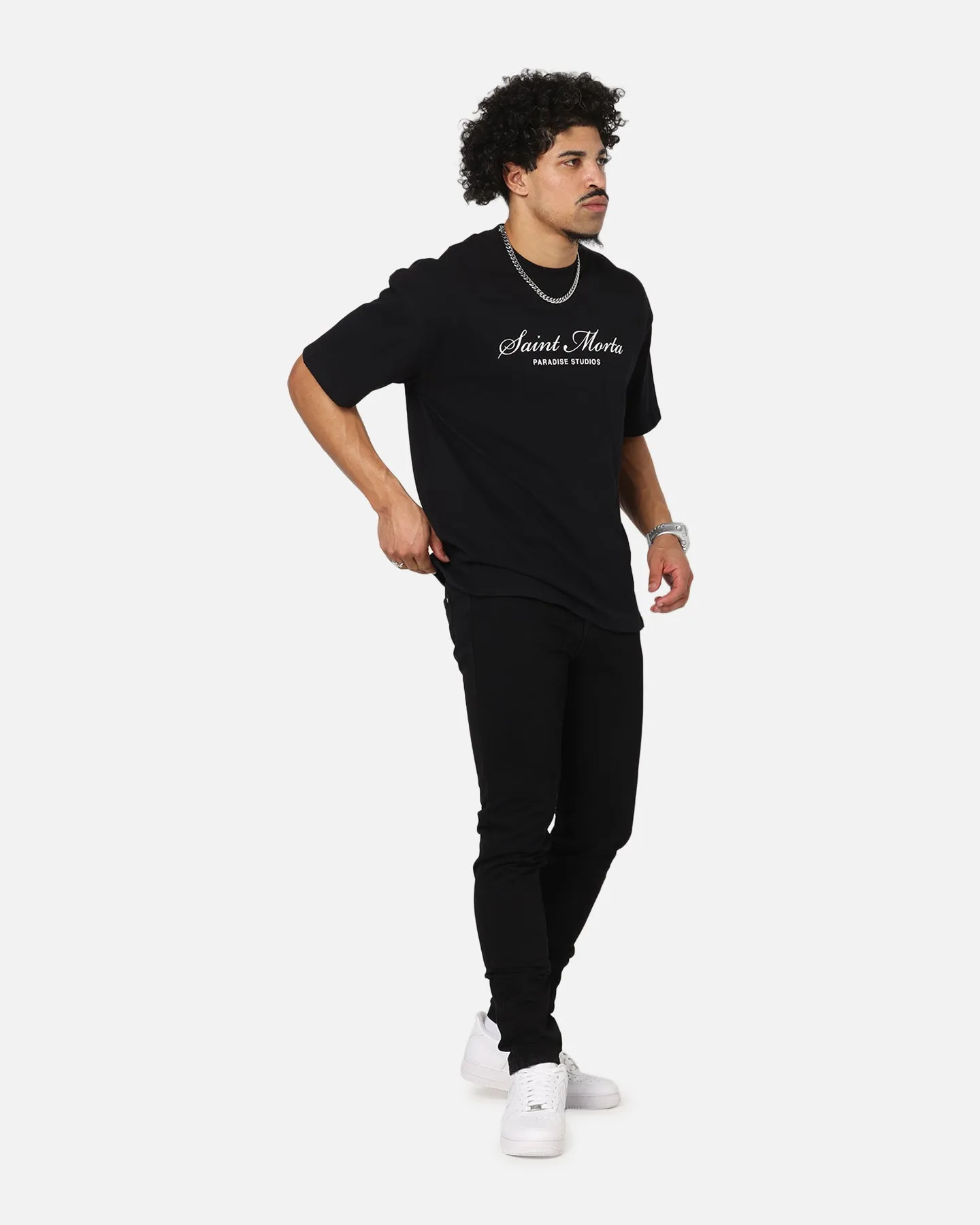 Saint Morta Fimi Jeans Black Stonewash Modern Minimalist Rainy Day