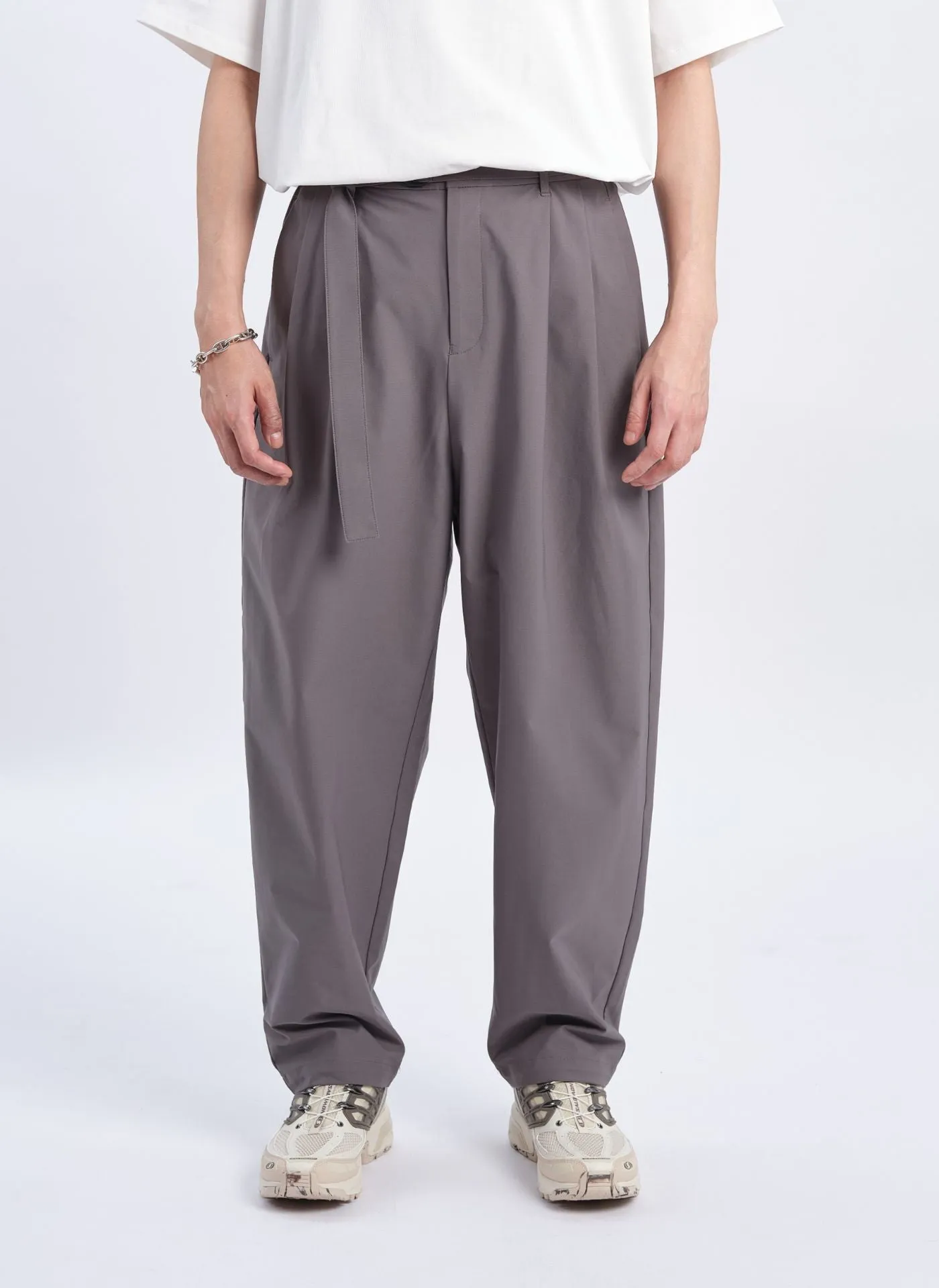 Cotton Touch Solotex Wide Tapered Pants (P-12) british retro