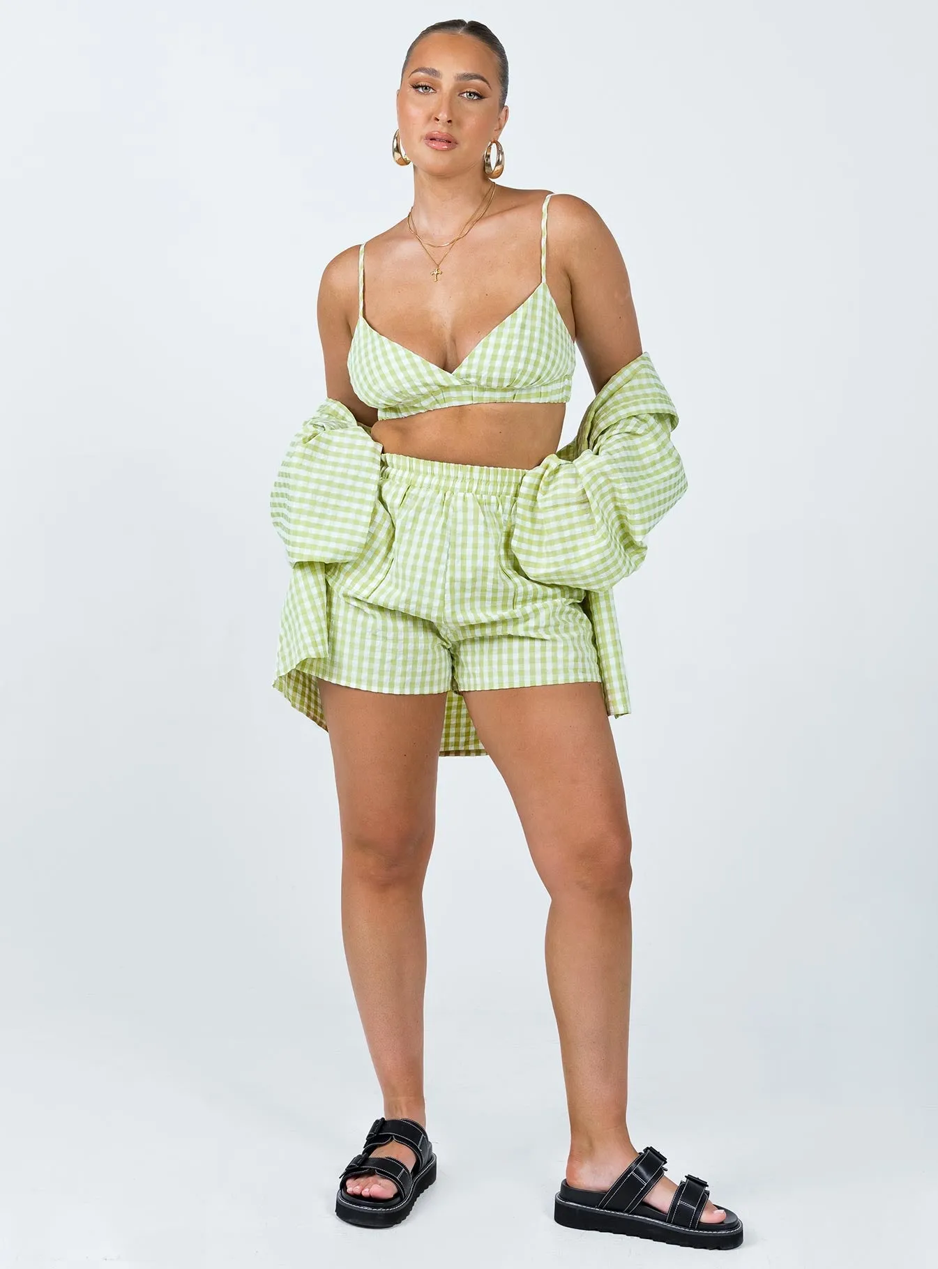 Young Edge Lillia Set Green / White