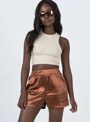 Muse Track Shorts Brown Prince Core