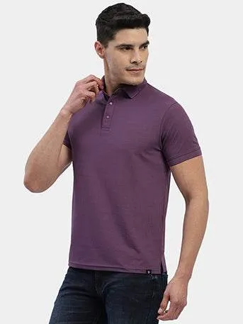 Hummel Men Jaye Purple Golf Polo Tshirt Energy Ease Shimmer Core