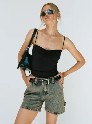 WeightlessLayeringPiece Lou Carpenter Denim Shorts Antique Wash