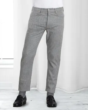Modern Relaxed All Day Comfort Grey Wool Jeans