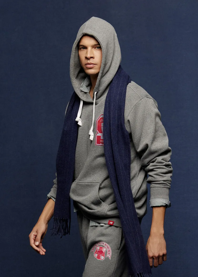 ElasticWaistband AbrasionResistant UNISEX VARSITY BLAKE HOODIE