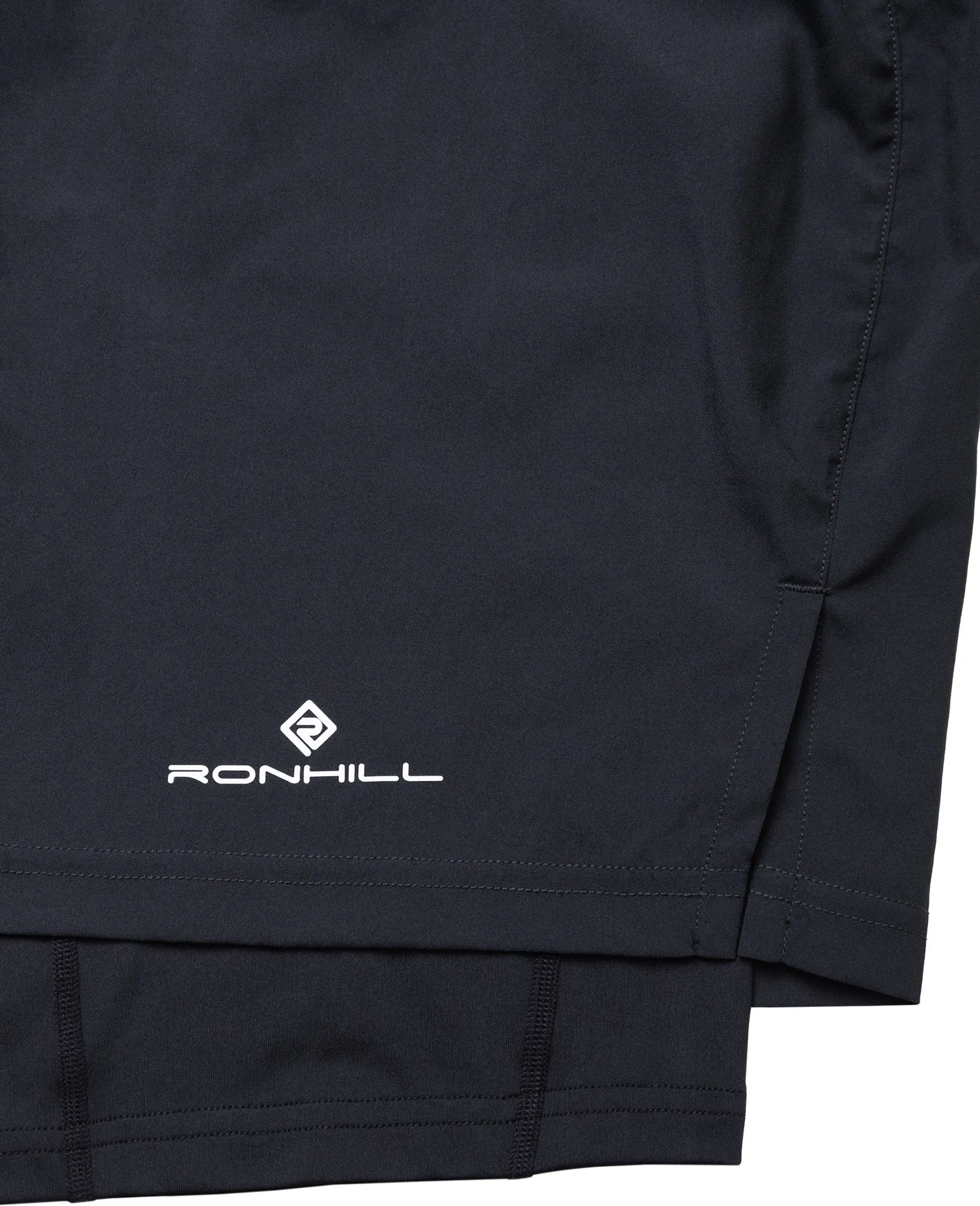 Ronhill Core Twin 2 In 1 Mens Running Shorts - Black Fleece Lining formal alternative