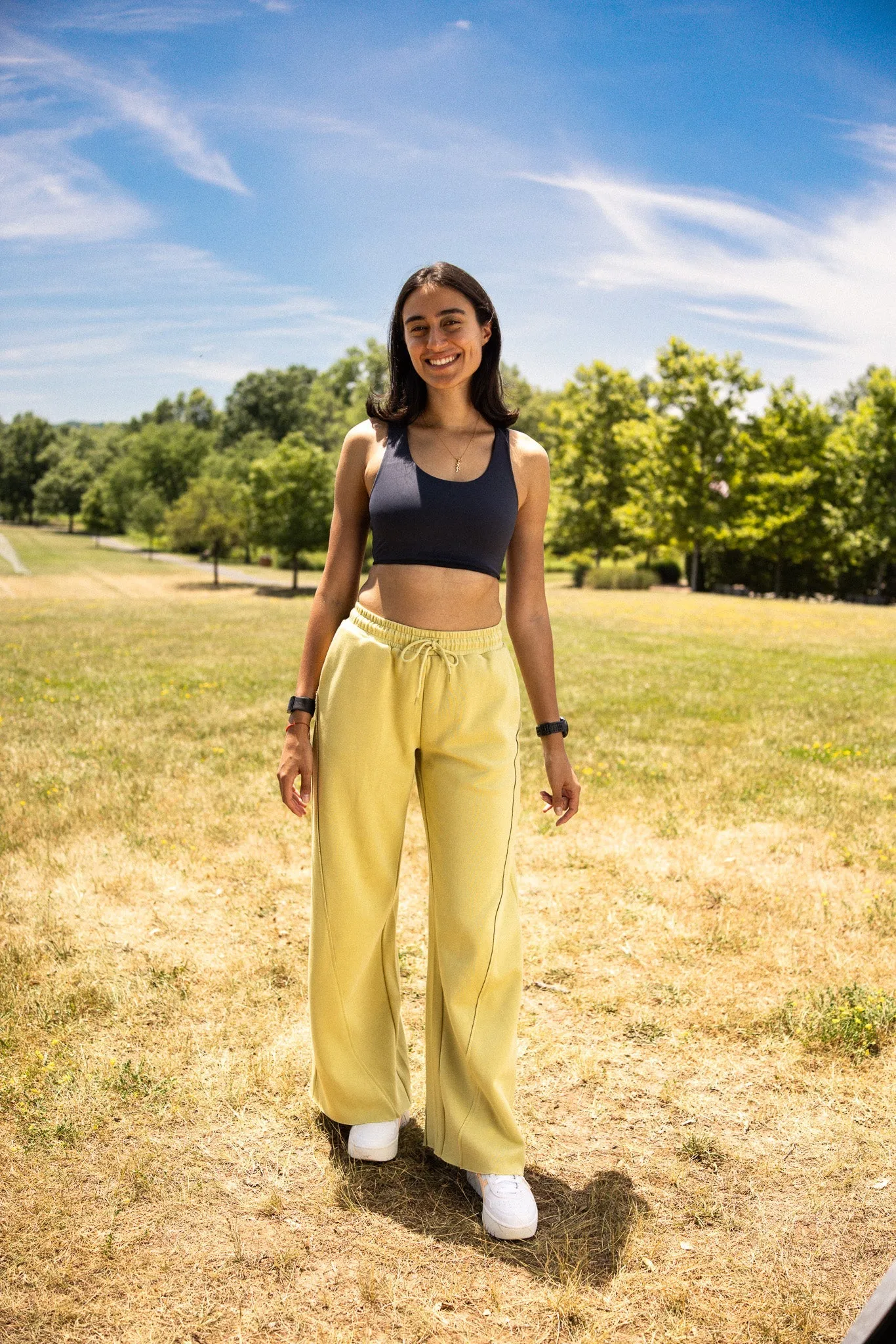 Stylish Comfort Layered Comfort [EASYLUXE] Unwind Pants - Lime