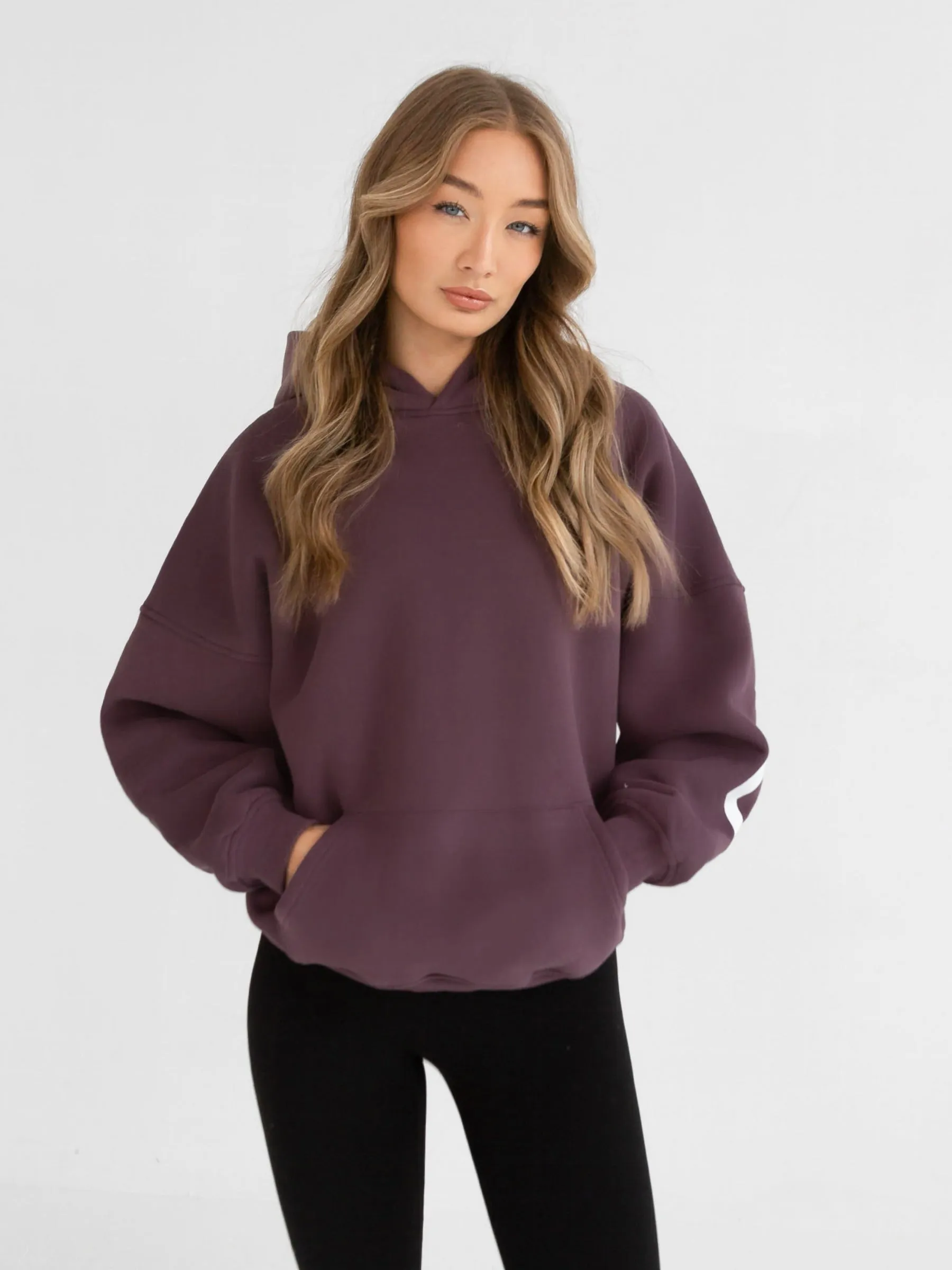 Isabel Oversized Hoodie - Light Plum Street Trend Weekend Brunch