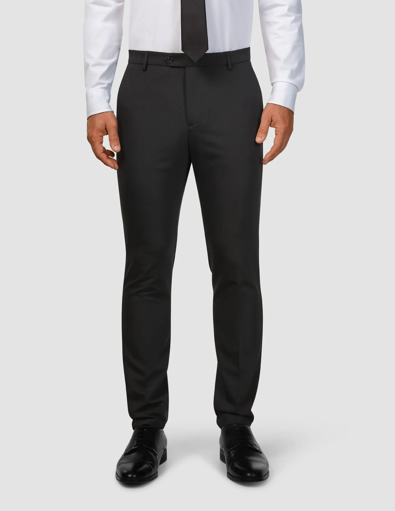 Tech Wool Suit Pants Slim Black Layer Ready Everyday Essential