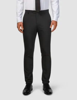 Tech Wool Suit Pants Slim Black Layer Ready Everyday Essential