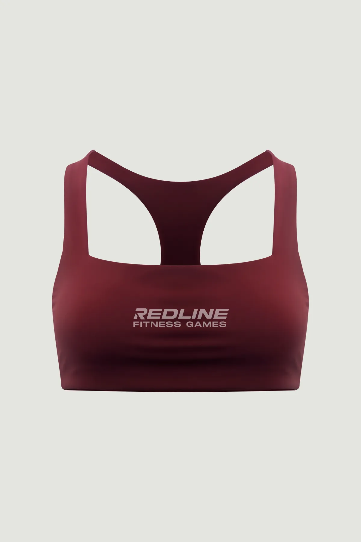 [REDLINE] Boxy Bra in Dark Cherry Green fitness wear Short fit
