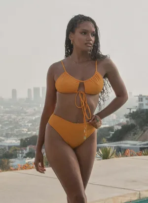 Ombre-Effect Sustainable Choice Paradise City Bikini Bottom - Summer Mango
