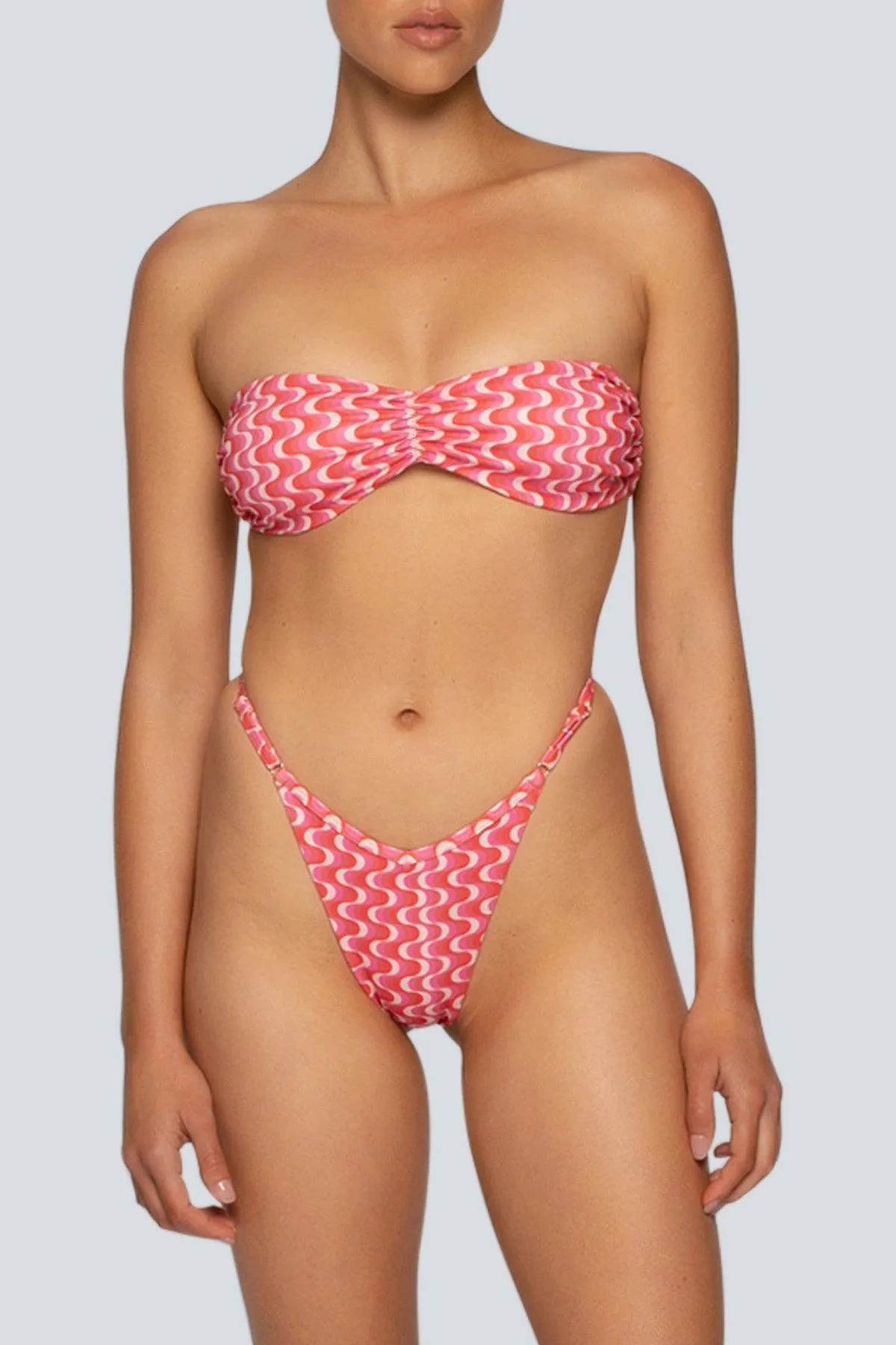Back Coverage Design Paten Bottom - Pink Wave