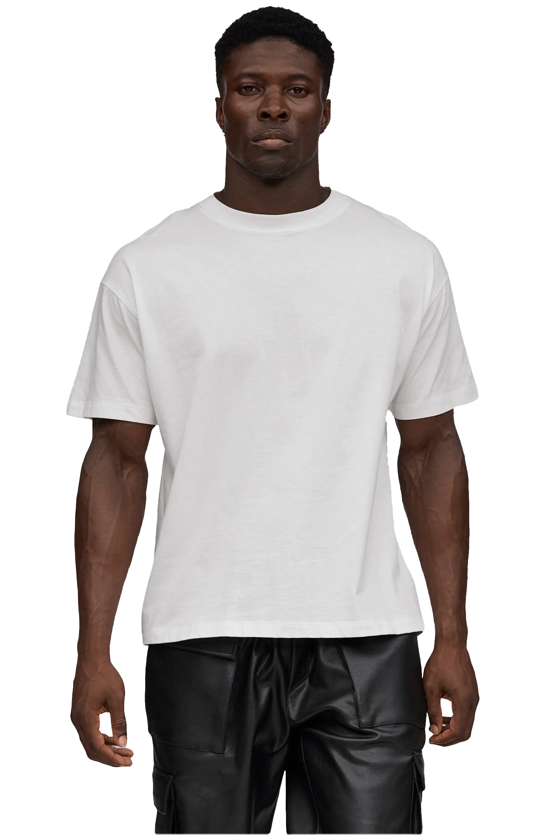 T-SHIRT - Optic White Long-Lasting Color Butterfly Lined Edges