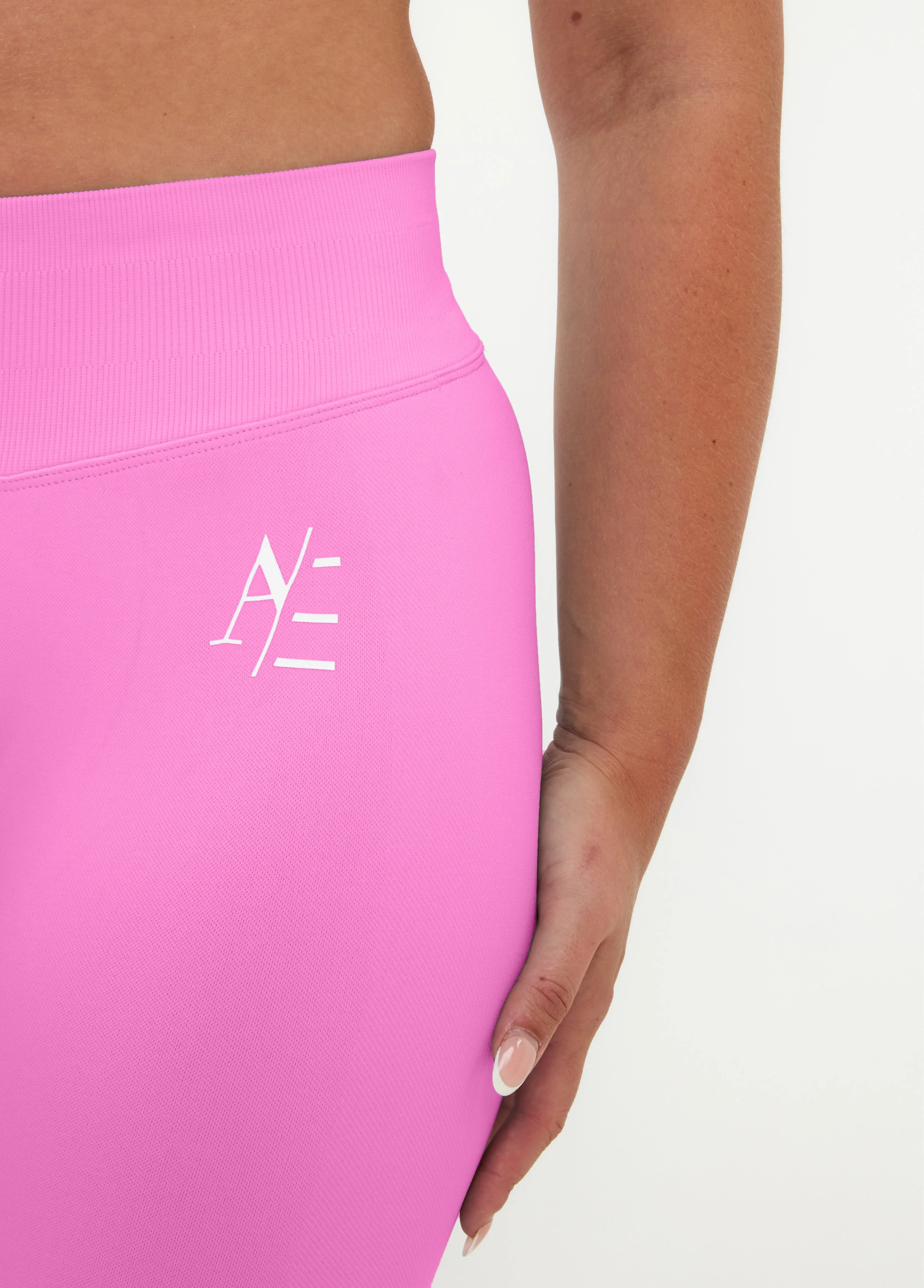 Compression Fit Sportlegging Bright Pink