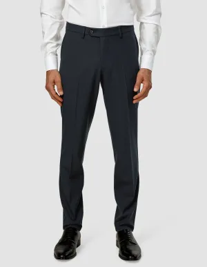 Thermal Regulating No Gap Waist Essential Suit Pants Regular Dark Blue Check