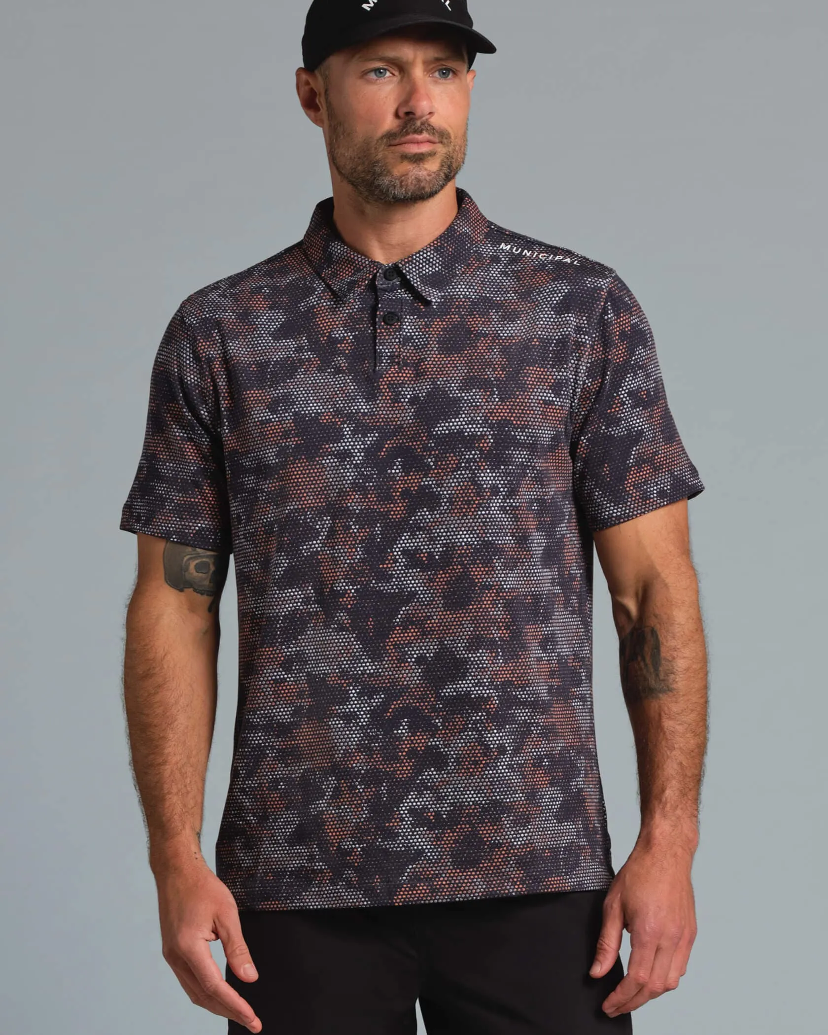 Sportcross Polo SoftCheckered Weave Tailored Silhouette