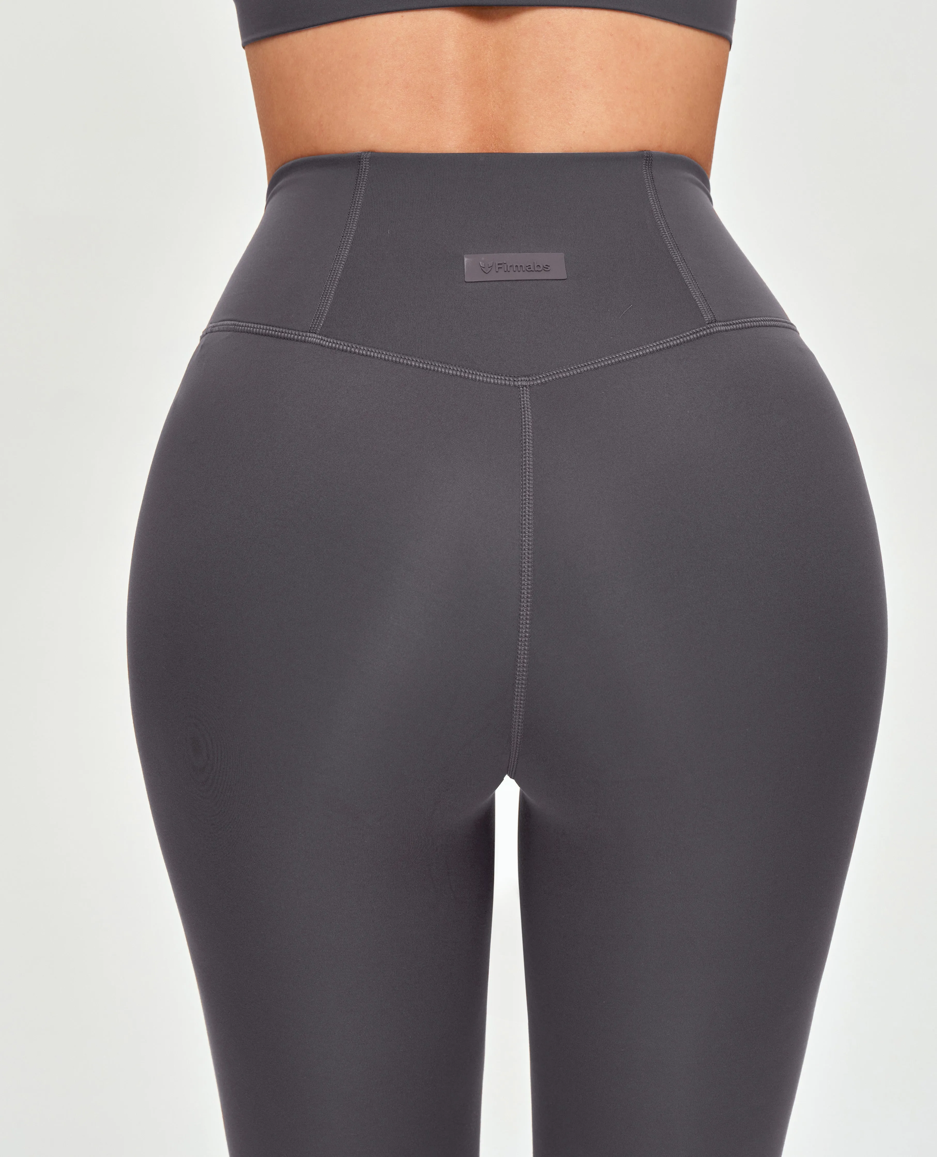 Seamless Scrunch Butt Leggings - Gray Dance Practice Lightweight Material Petite Size Work Commute