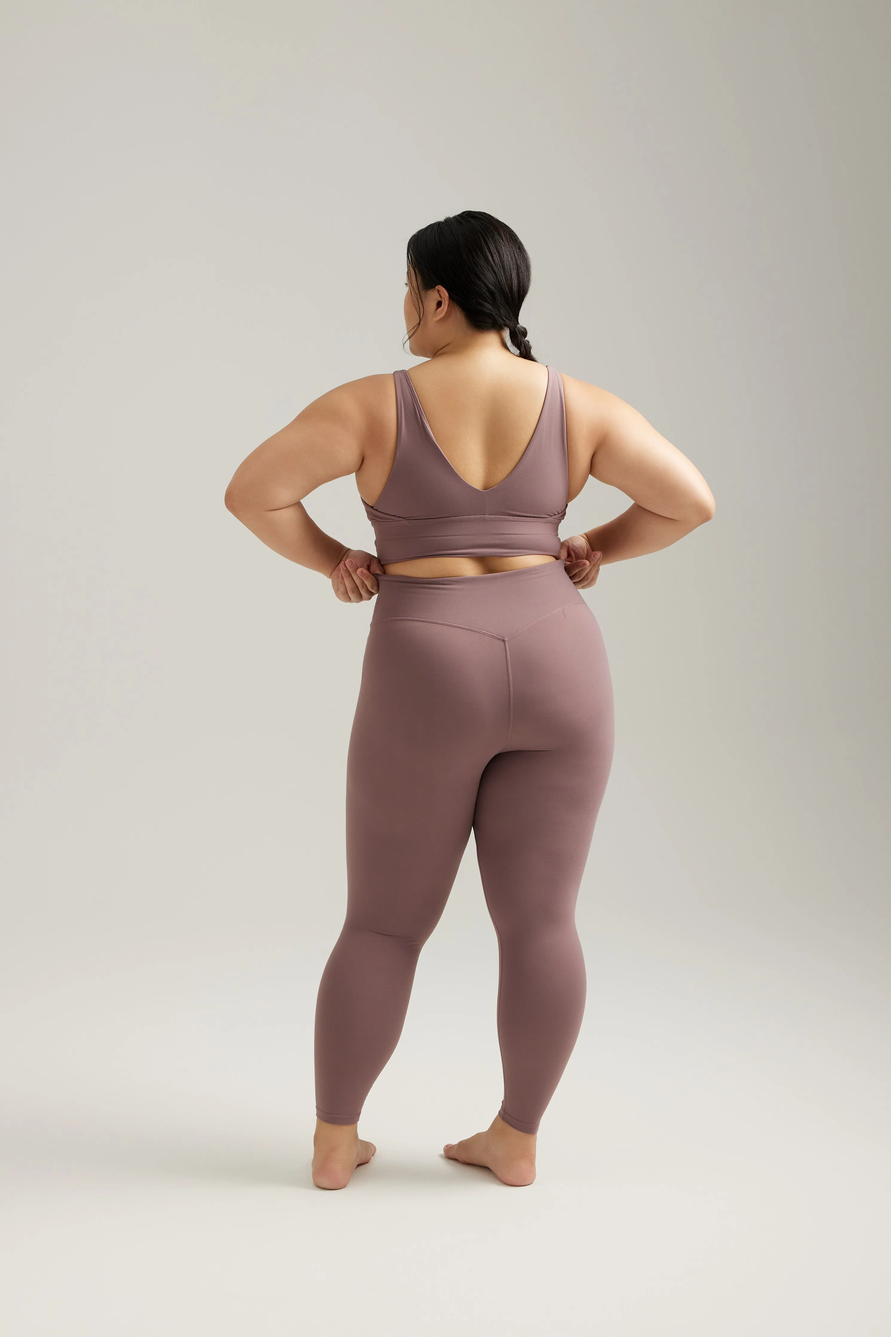 Yoga Class Quick Dry V Leggings (Full 24") in Soda