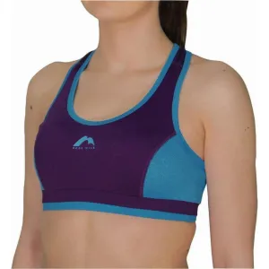 More Mile Prime Womens Running Crop Top - Purple Breathable mesh panel