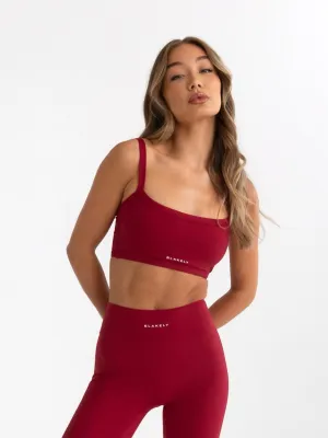Ultimate Sports Bra - Cherry Red Fitness Apparel Black