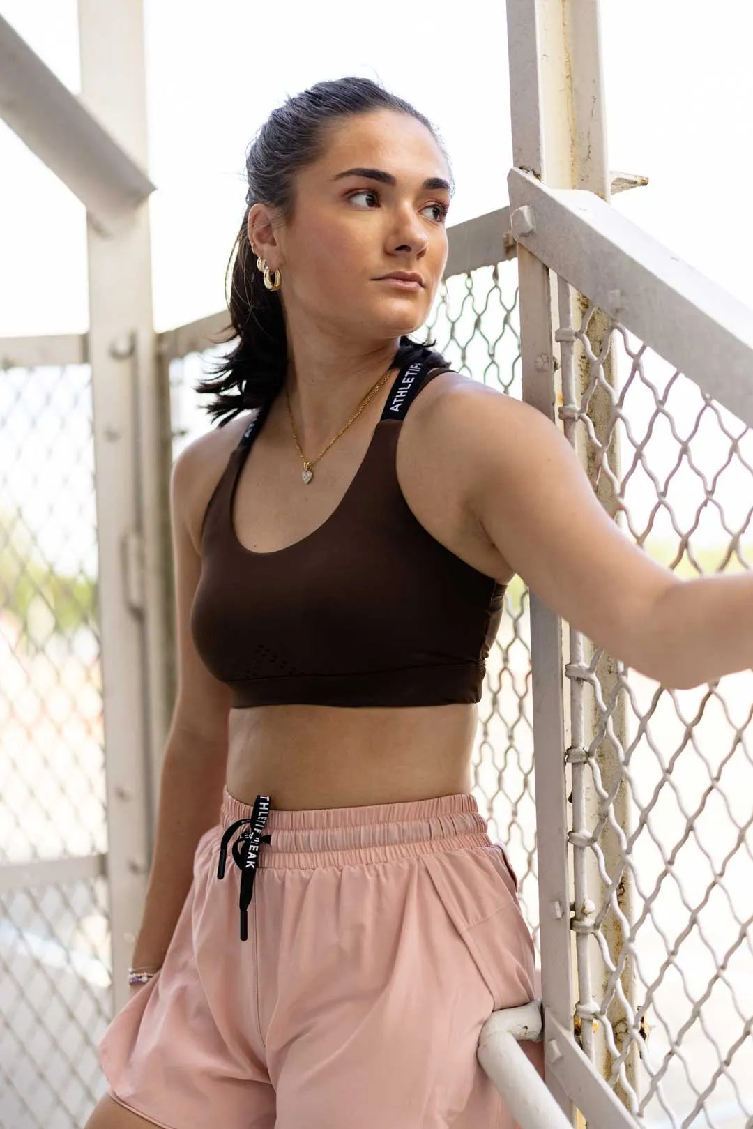 [CORE] Pace Sportsbra - Espresso Adjustable band Thin straps seams