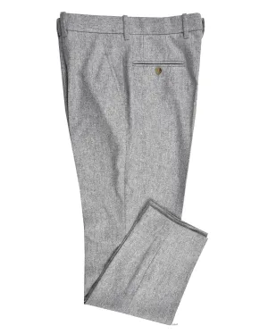 Sporty Touch VBC 100% Wool: Ash Grey Flannel Dress Pant