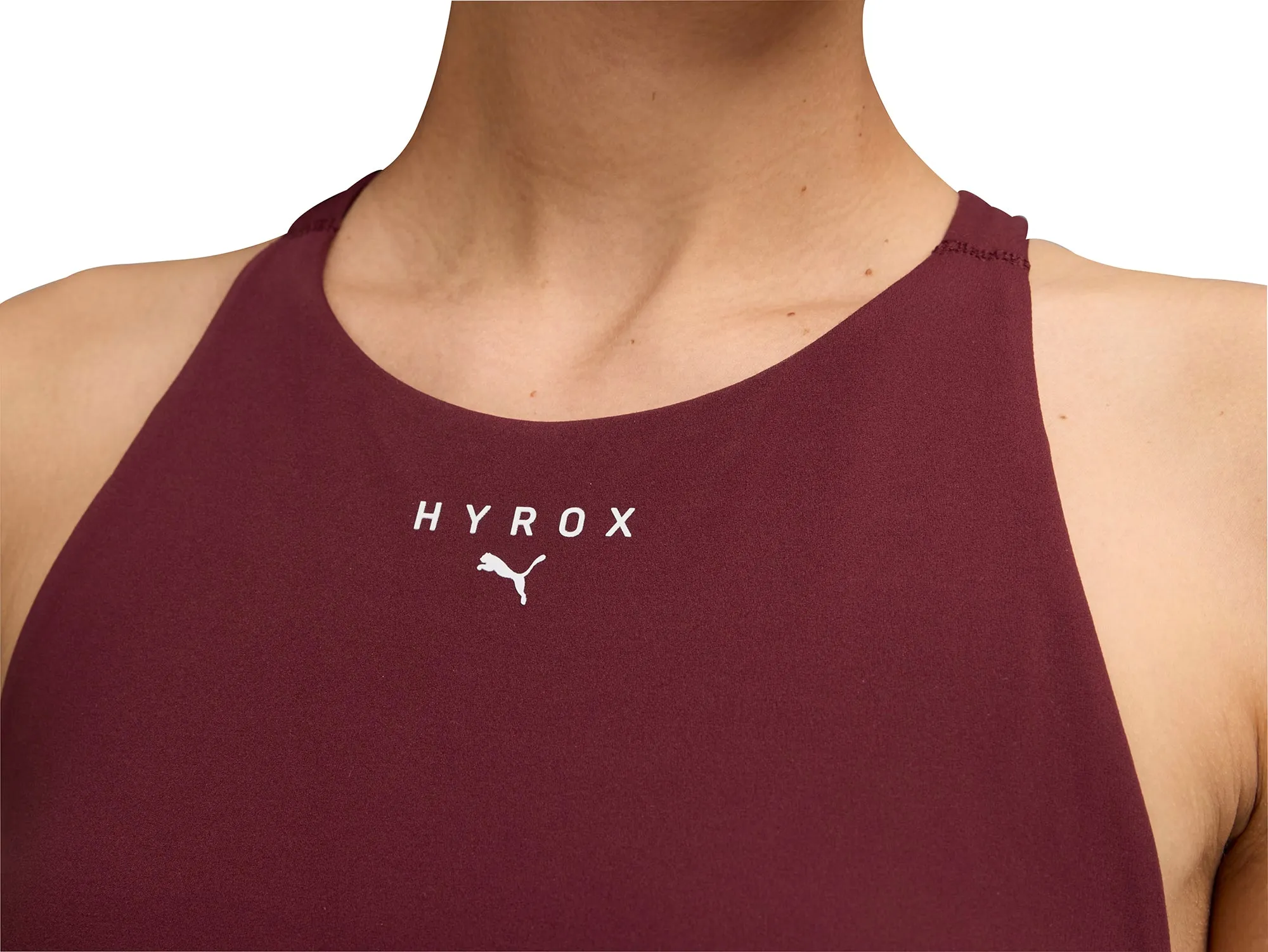 Shoulder support Anti-bacterial Puma X HYROX Shape Luxe High Neck Womens Sports Bra - Red