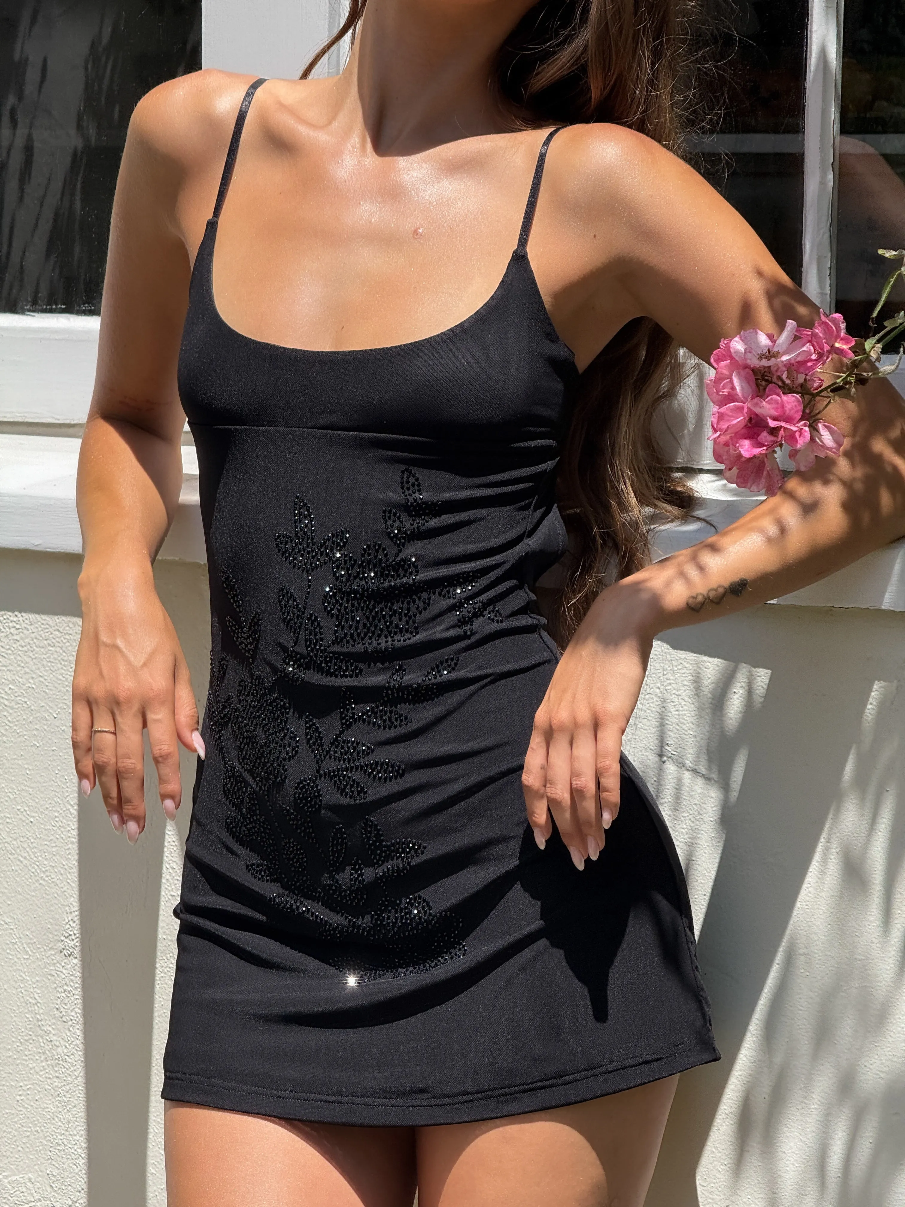 OCTAVIA MINI DRESS - BLACK Daytime Mood