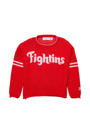 Women's Fightins Knit Cropped Crew Low Profile Logo
