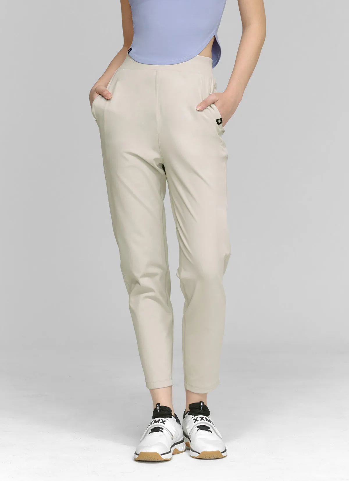 Myth Soul Snow Core Peach Cotton-like Slim Pants