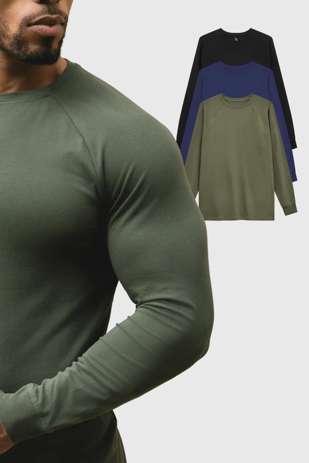 Sun Protection Playful Vibes Athletic Fit Long Sleeve Veteran 3-Pack