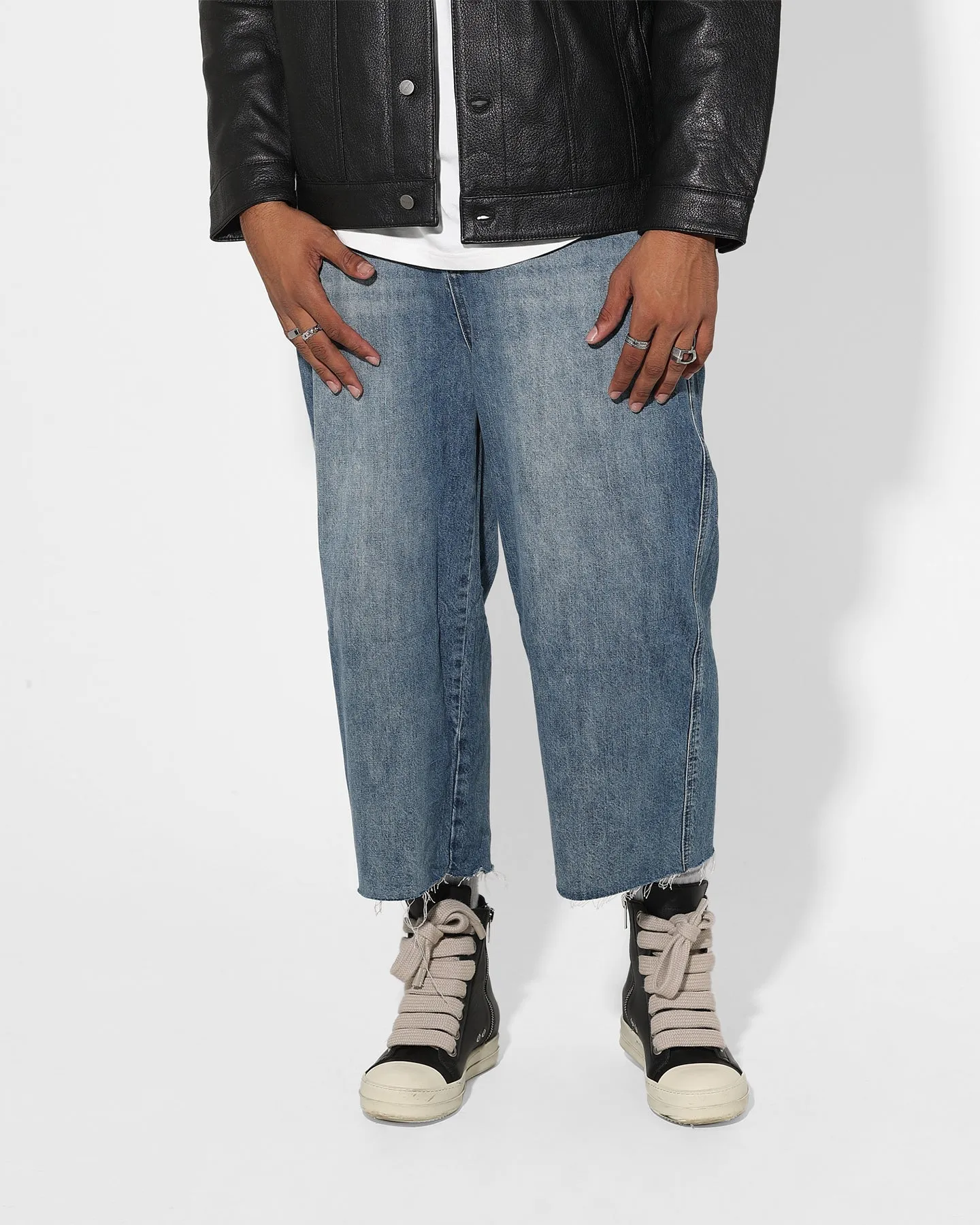 Saint Morta Ultra Sonic Baggy Jeans Vintage Blue Seamless Pocket Design