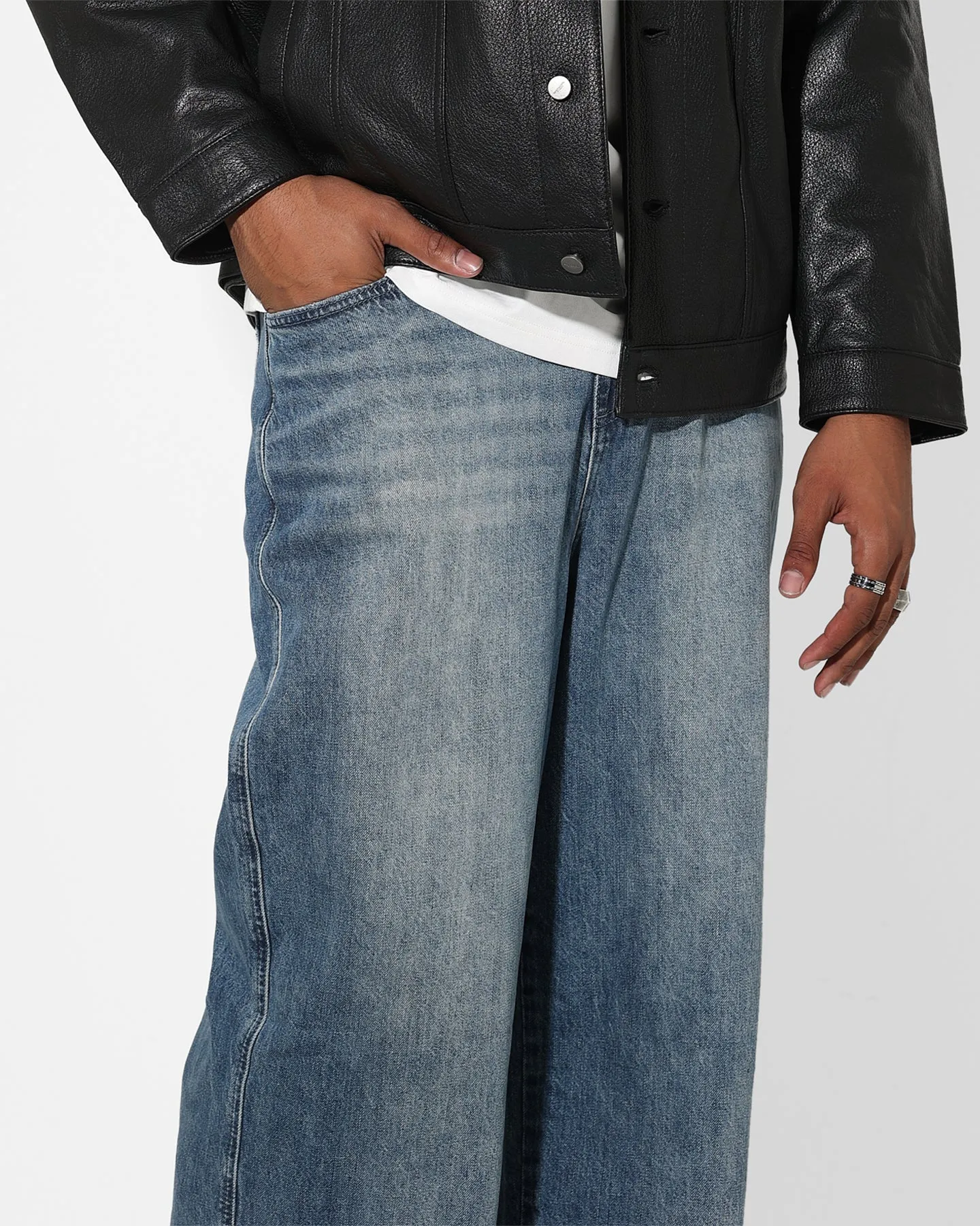 Casual Fit Saint Morta Ultra Sonic Baggy Jeans Vintage Blue