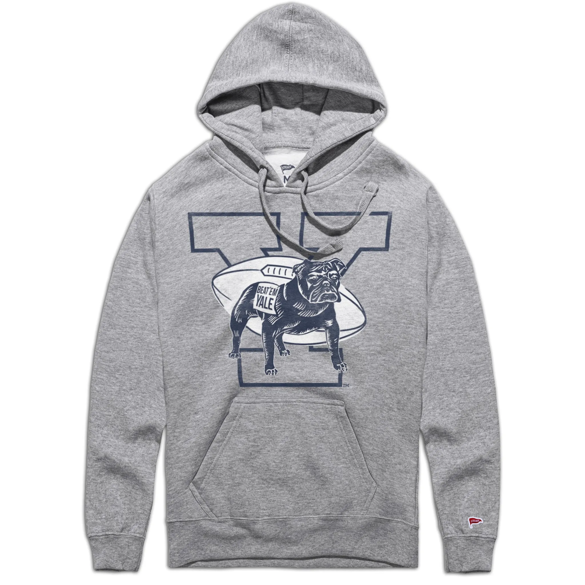 Satin Finish Yale Vintage Handsome Dan Football Hoodie