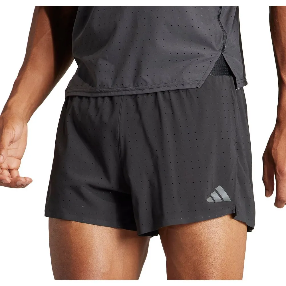 Comfortable clothing adidas Adizero Mens Split Running Shorts - Black