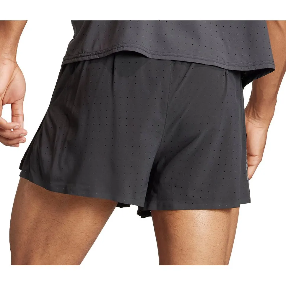 scarf Antibacterial adidas Adizero Mens Split Running Shorts - Black