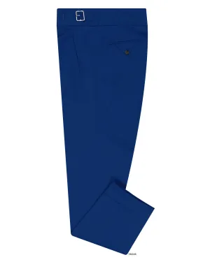 Anti Friction Lining Odor Control Tech Gurkha Pant in VBC 100% Wool: Royal Blue Twill