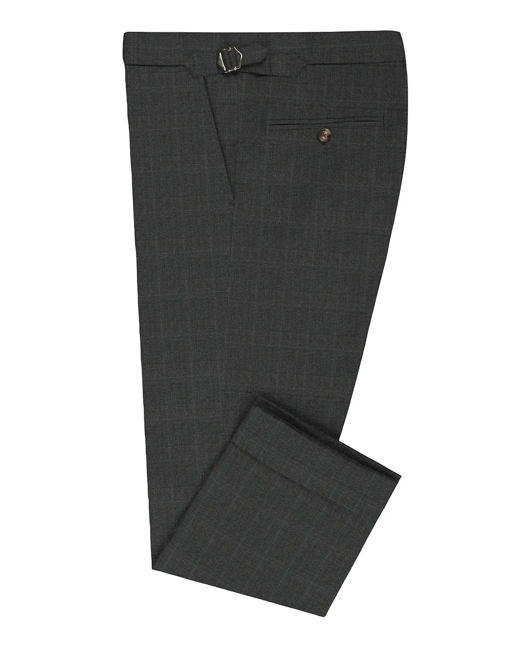 Seamless Waist Technology Loro Piana: Dark Grey Glen Checks