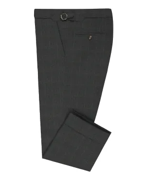Seamless Waist Technology Loro Piana: Dark Grey Glen Checks