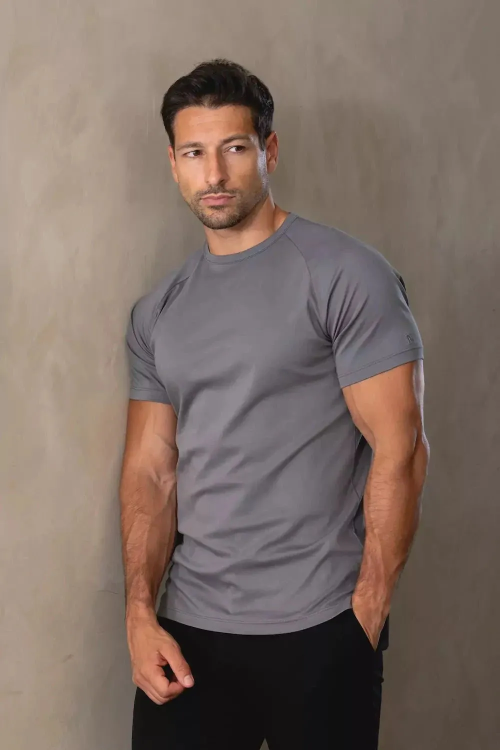 Fresh Trend Comfy Top Mercerised Cotton T-Shirt in Graphite