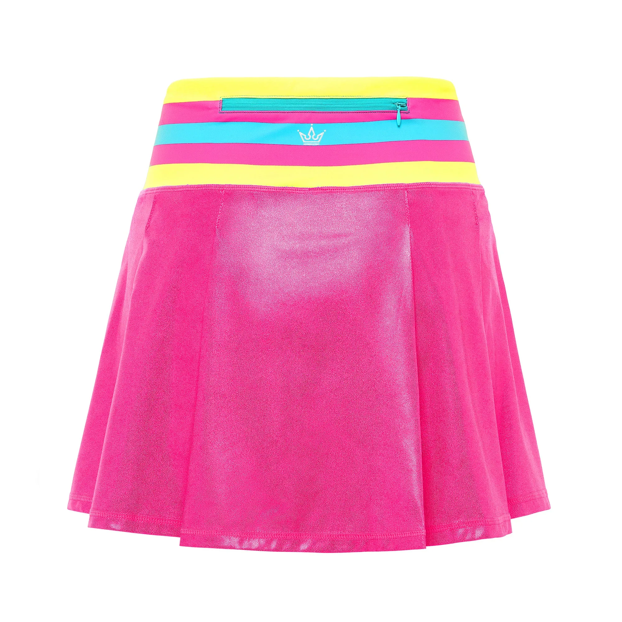 Elegance Glow Comfy Texture Barbara Girl Athletic Skort - Pink