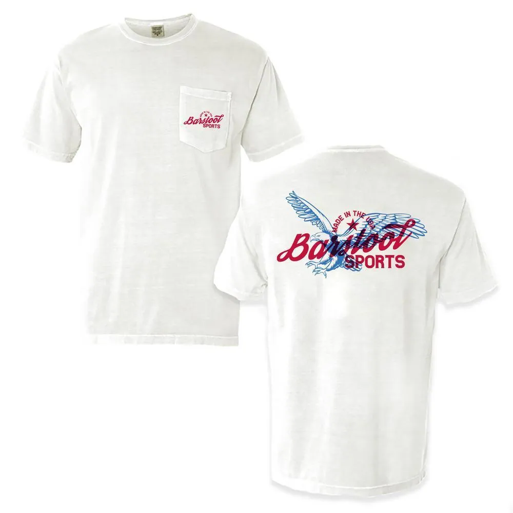 Barstool Sports Eagle Pocket Tee HeatResistantMaterial High-Quality Cotton