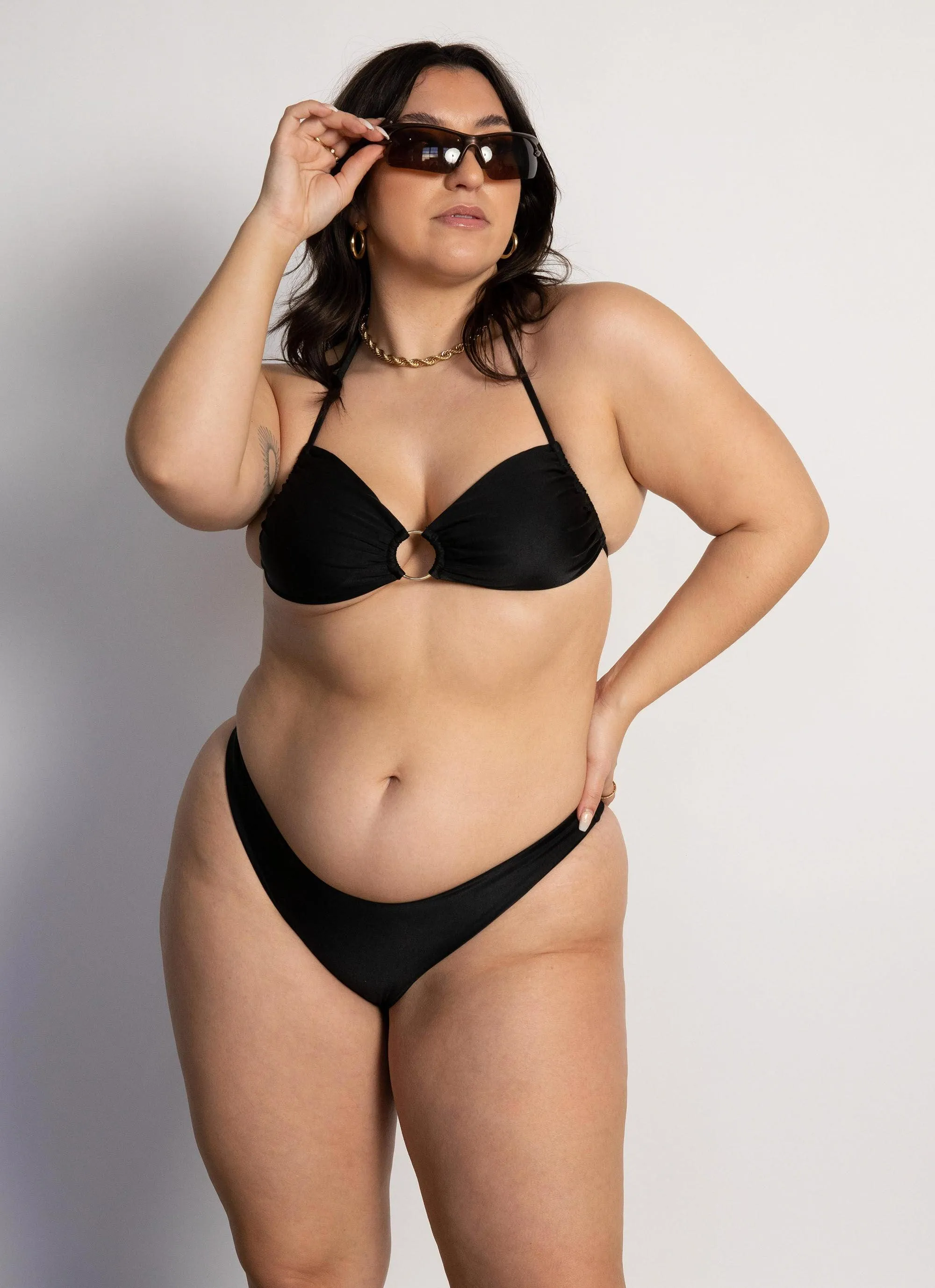Exotic Prints Vegan Option Into the Blue Bottoms - Black