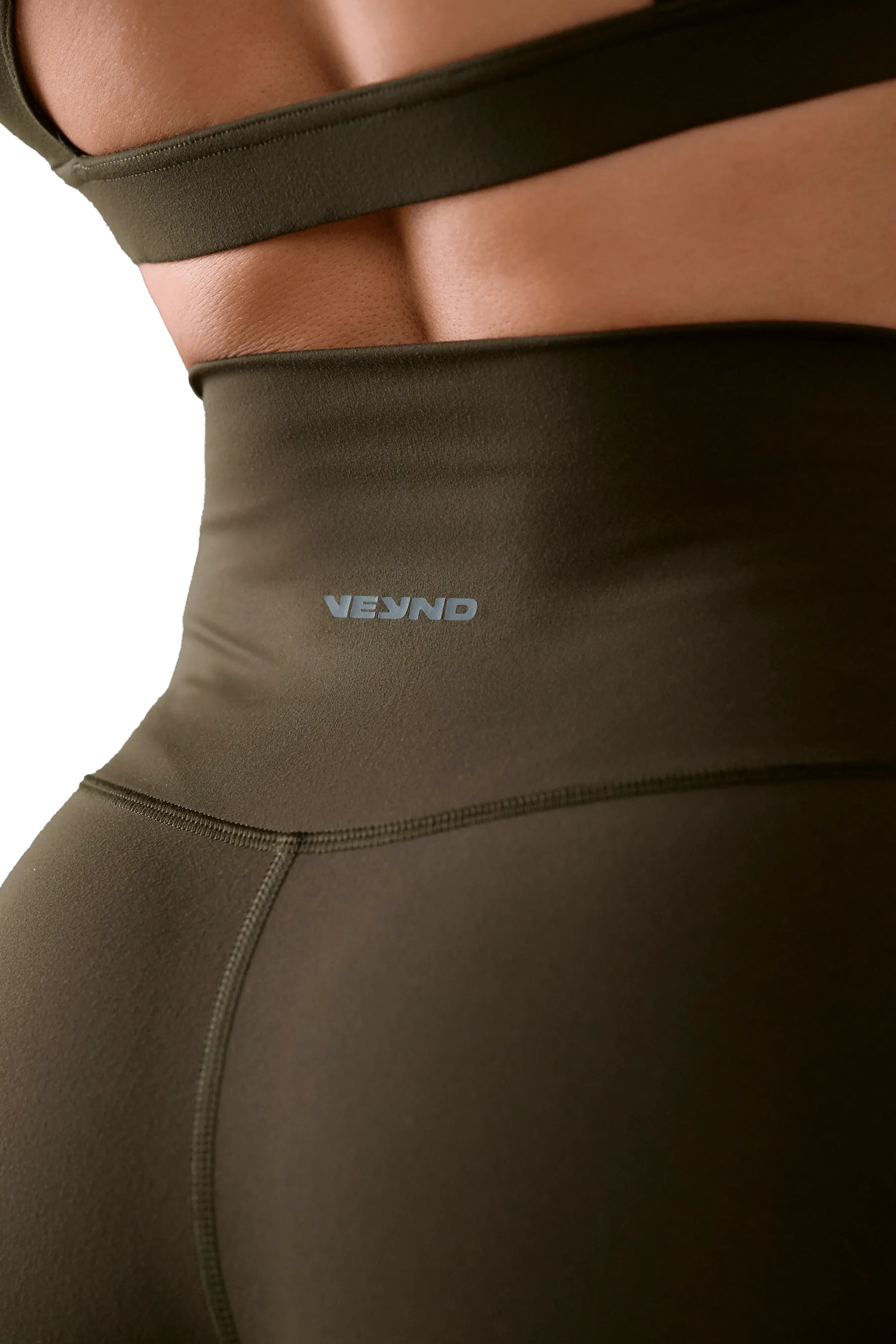 7/8 LEGGINGS - Khaki Active Lifestyle Hiking Trail Fade Resistant Budget Friendly